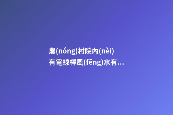 農(nóng)村院內(nèi)有電線桿風(fēng)水有何影響（院內(nèi)有電線桿 風(fēng)水）